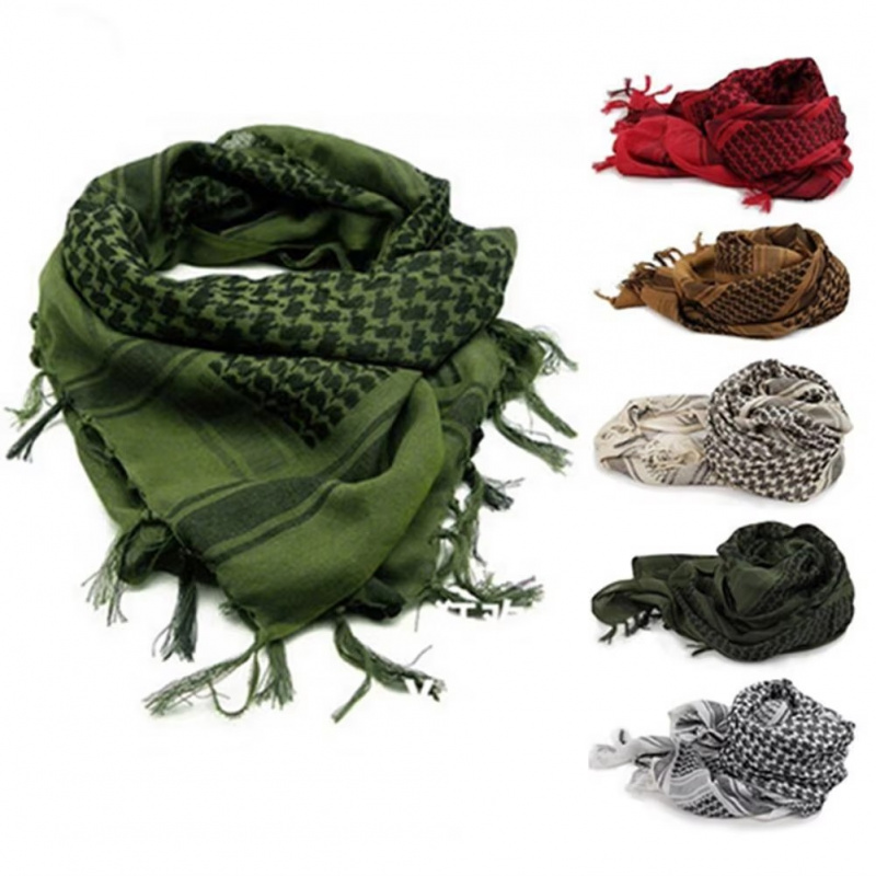 Ascot Neck Scarf - 1/2/3/6 szt. Bawełniany Szal Męski Arabski