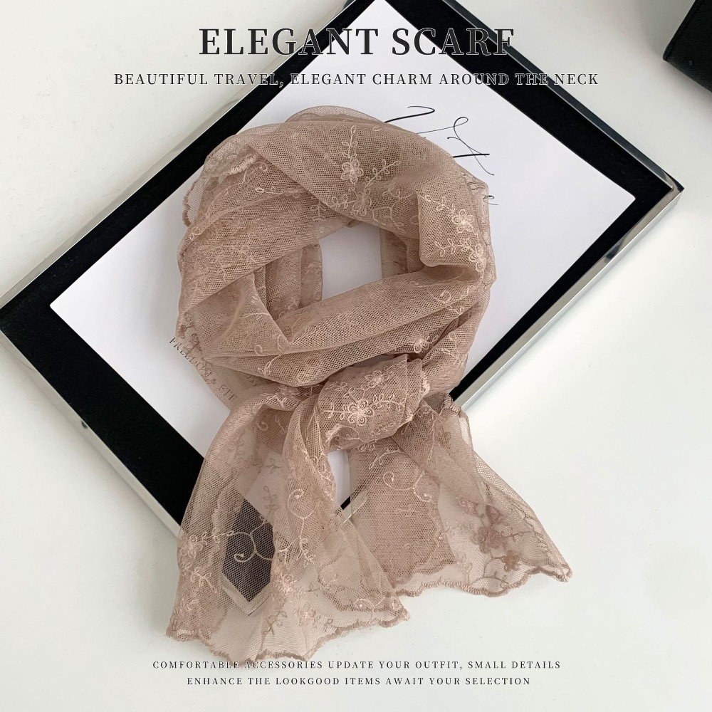 Długi koronkowy szal modny, od – Ascot Neck Scarf recenzja i cena