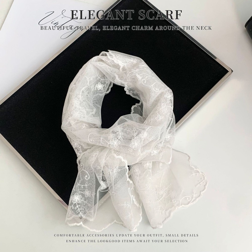 Długi koronkowy szal modny, od – Ascot Neck Scarf recenzja i cena