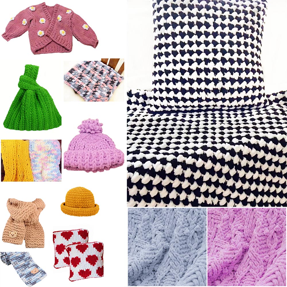 100g/rolka Włóczka z pętelkami – Woven Scarf Blanket recenzja i cena