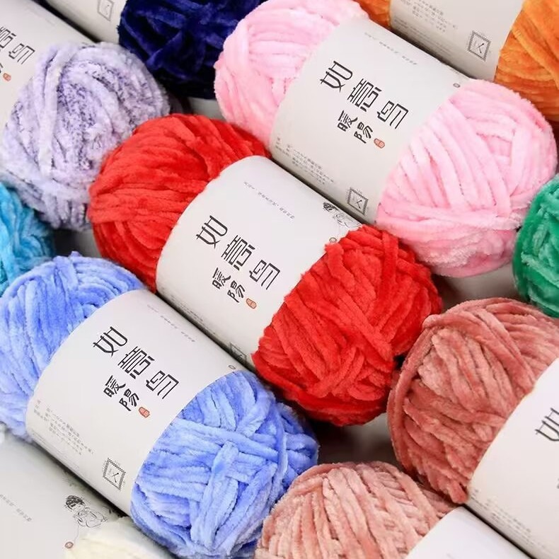 100g Włóczka Chenille Wishing  – Woven Scarf Blanket recenzja i cena