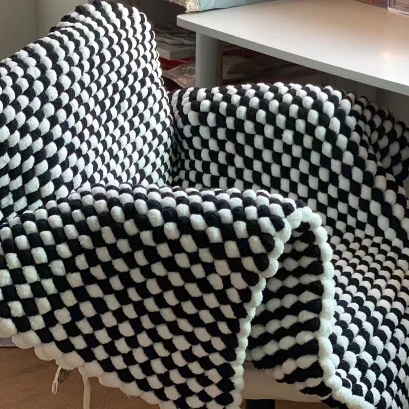 130G/Rolka Włóczka Pompom Mies – Woven Scarf Blanket recenzja i cena