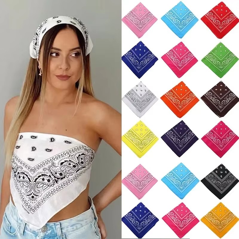 6 szt. Bawełniana bandana męsk – Ascot Neck Scarf recenzja i cena