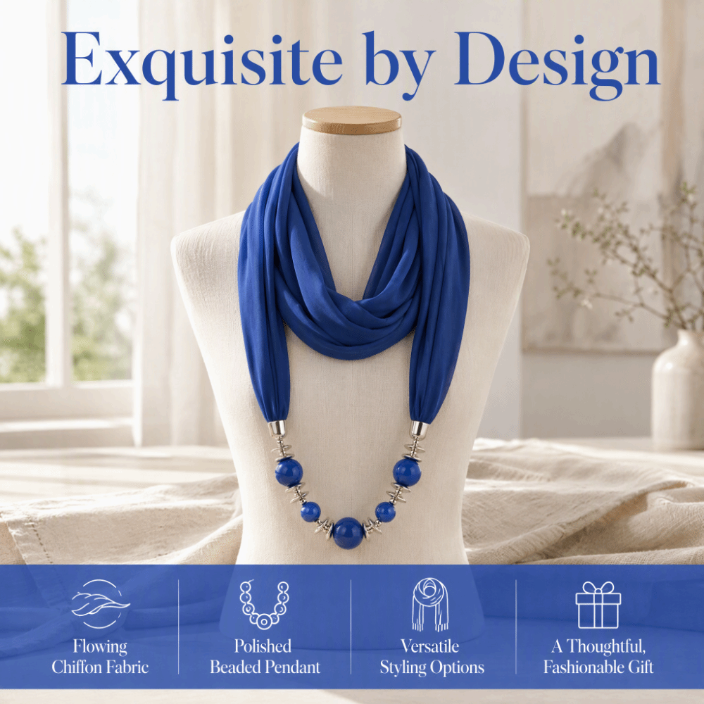 Nowy szalik z szyfonu z korali – Infinity Scarf Knit recenzja i cena